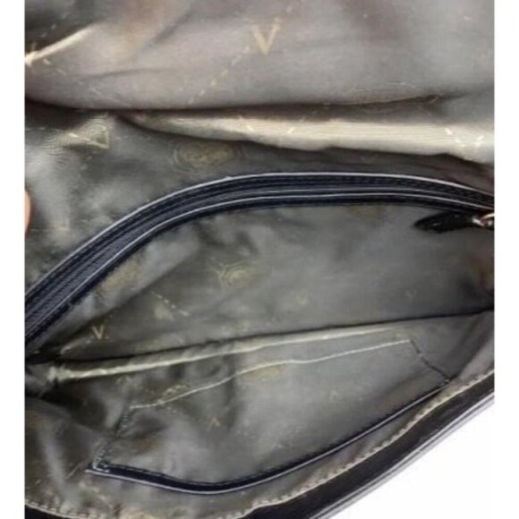 Vince Camuto Leopard Print Black Italian Leather Handbag Crossbody w/ chain - Picture 5 of 12